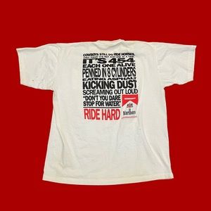 Vintage Marlboro 454 Pocket T Shirt Men’s Size XL Ride Hard